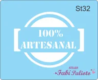 ST32  Stencil Carimbo 100% Artesanal