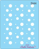 ST44  Stencil  Bolinhas mistas