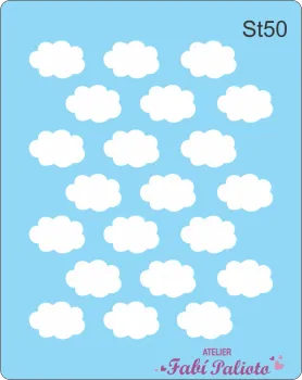 ST50  Stencil  Nuvens