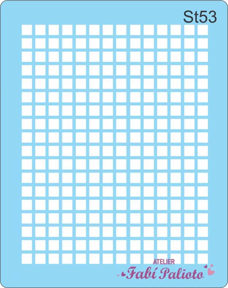 ST53  Stencil  Quadriculado