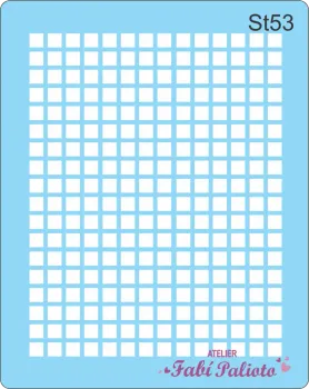 ST53  Stencil  Quadriculado