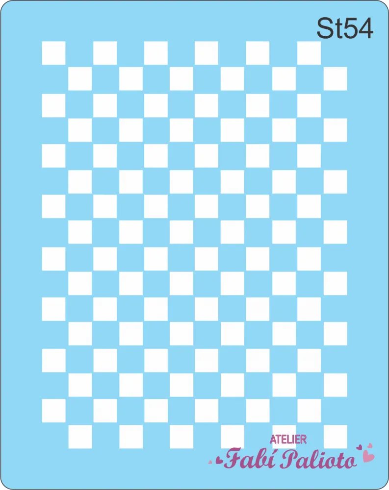 ST54  Stencil  Jogo de Xadrez