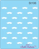 ST106  Stencil  Bigode