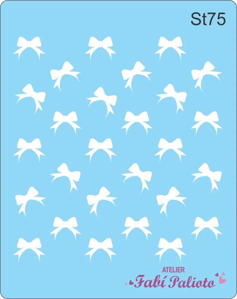 ST75  Stencil  Laços