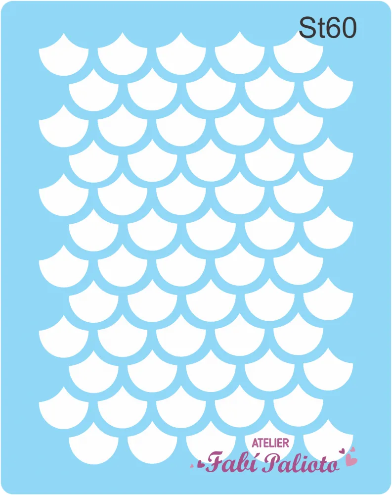 ST60  Stencil  Rabo de Sereia