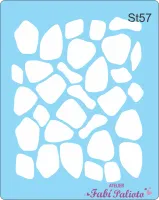 ST57  Stencil  Pedras 