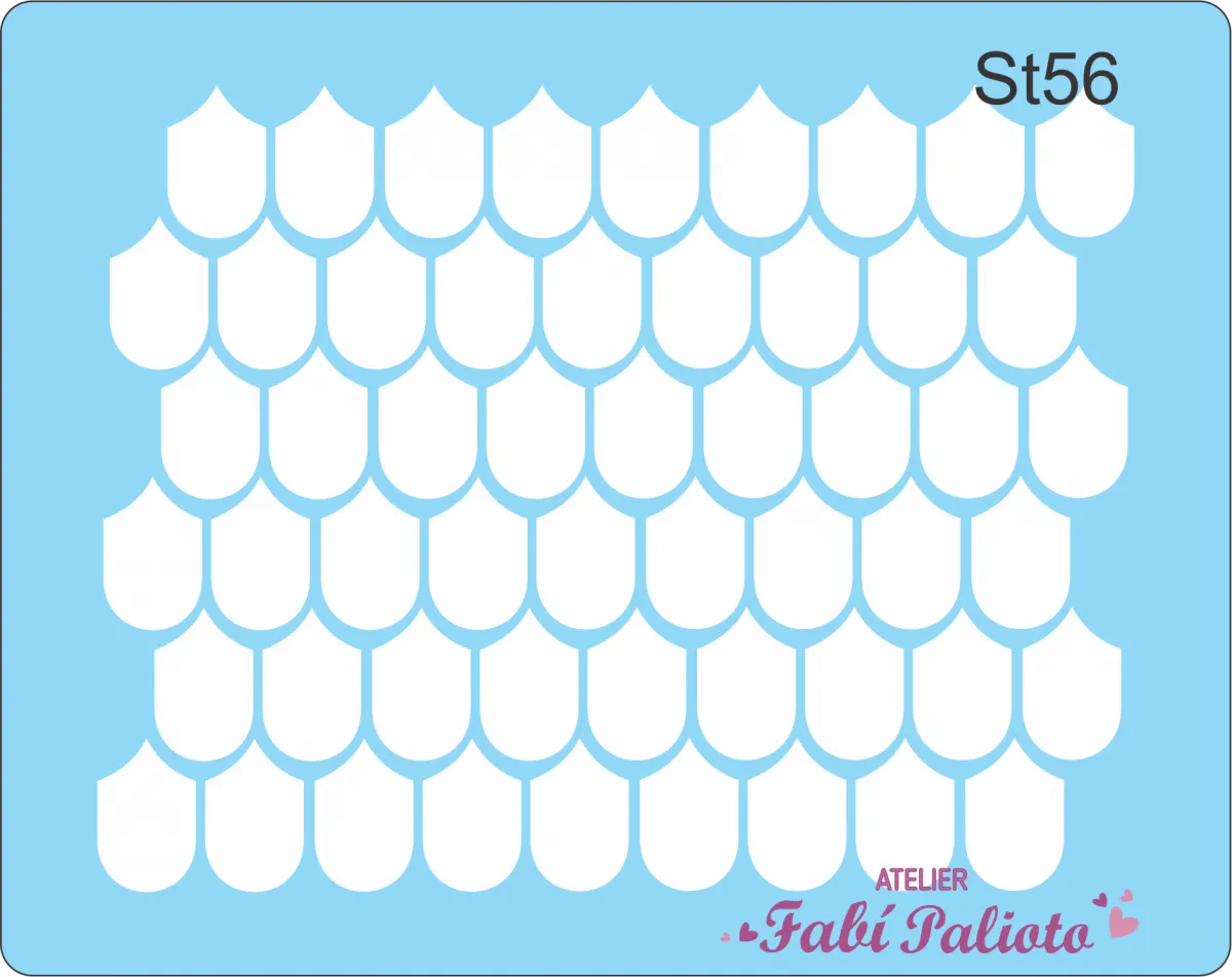  ST56  Stencil  Telhadinho 2