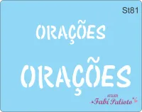 ST81 Stencil   Orações
