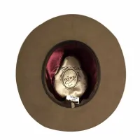 Ref: 16516 - Chapéu Social Pralana 100% Pêlo de Lebre Original - Aba 6cm - Cor Taupe Escuro - Foto 5