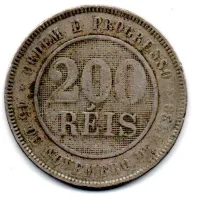 1893 - 200 Réis - Moeda Brasil - Foto 2