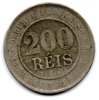 1893 - 200 Réis - Moeda Brasil - Foto 2