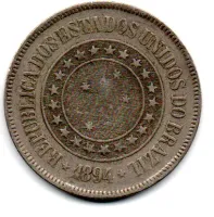 1894 - 200 Réis - Moeda Brasil