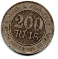 1894 - 200 Réis - Moeda Brasil - Foto 2