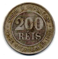 1894 - 200 Réis - Moeda Brasil - Foto 2
