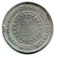 1894 - 200 Réis - Moeda Brasil