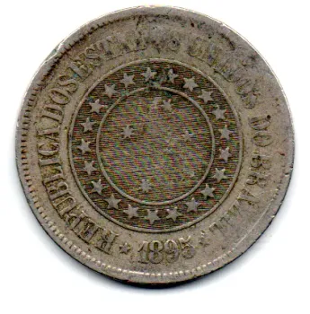 1895 - 200 Réis - Moeda Brasil
