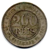 1895 - 200 Réis - Moeda Brasil - Foto 2
