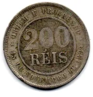 1895 - 200 Réis - Moeda Brasil - Foto 2