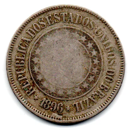 1896 - 200 Réis - Moeda Brasil