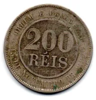 1896 - 200 Réis - Moeda Brasil - Foto 2