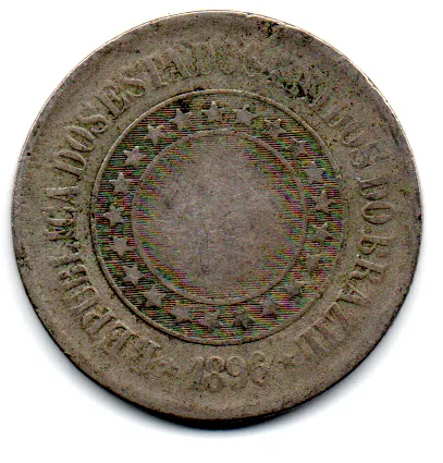 1896 - 200 Réis - Moeda Brasil