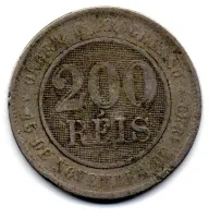 1896 - 200 Réis - Moeda Brasil - Foto 2
