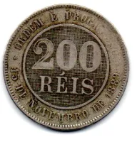 1896 - 200 Réis - Moeda Brasil - Foto 2