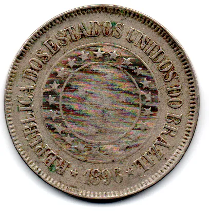 1896 - 200 Réis - Moeda Brasil