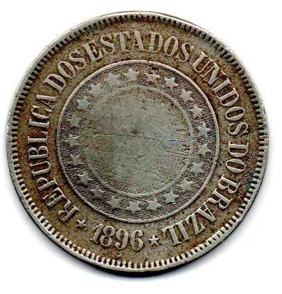 1896 - 200 Réis - Moeda Brasil