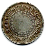 1896 - 200 Réis - Moeda Brasil