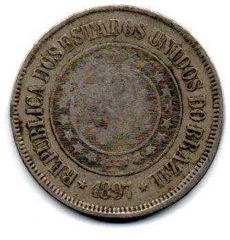 1897 - 200 Réis - Moeda Brasil