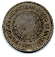 1897 - 200 Réis - Moeda Brasil