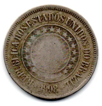 1898 - 200 Réis - Moeda Brasil
