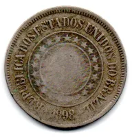 1898 - 200 Réis - Moeda Brasil