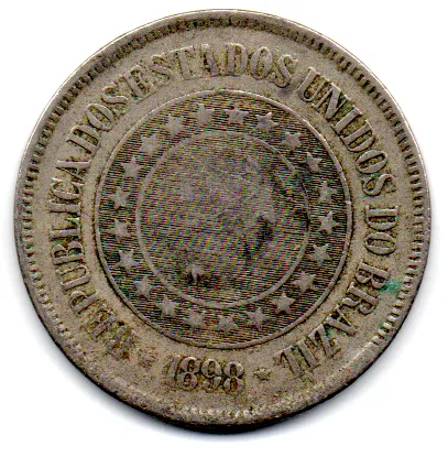 1898 - 200 Réis - Moeda Brasil