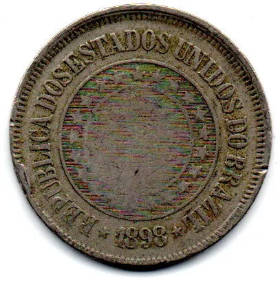 1898 - 200 Réis - Moeda Brasil Imagem