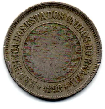 1898 - 200 Réis - Moeda Brasil
