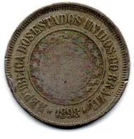 1898 - 200 Réis - Moeda Brasil