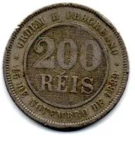1898 - 200 Réis - Moeda Brasil - Foto 2