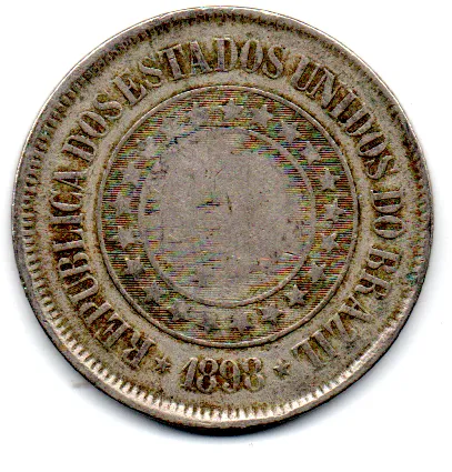 1898 - 200 Réis - Moeda Brasil