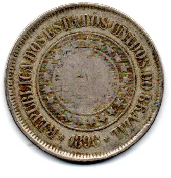 1898 - 200 Réis - Moeda Brasil