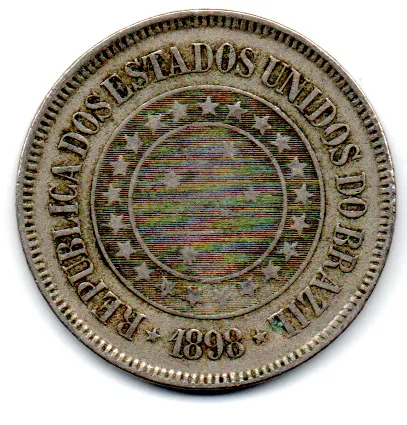 1898 - 200 Réis - Moeda Brasil Imagem