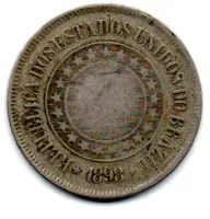 1898 - 200 Réis - Moeda Brasil