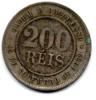 1898 - 200 Réis - Moeda Brasil - Foto 2