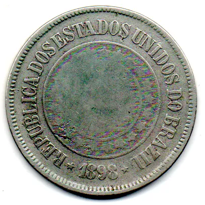 1898 - 200 Réis - Moeda Brasil