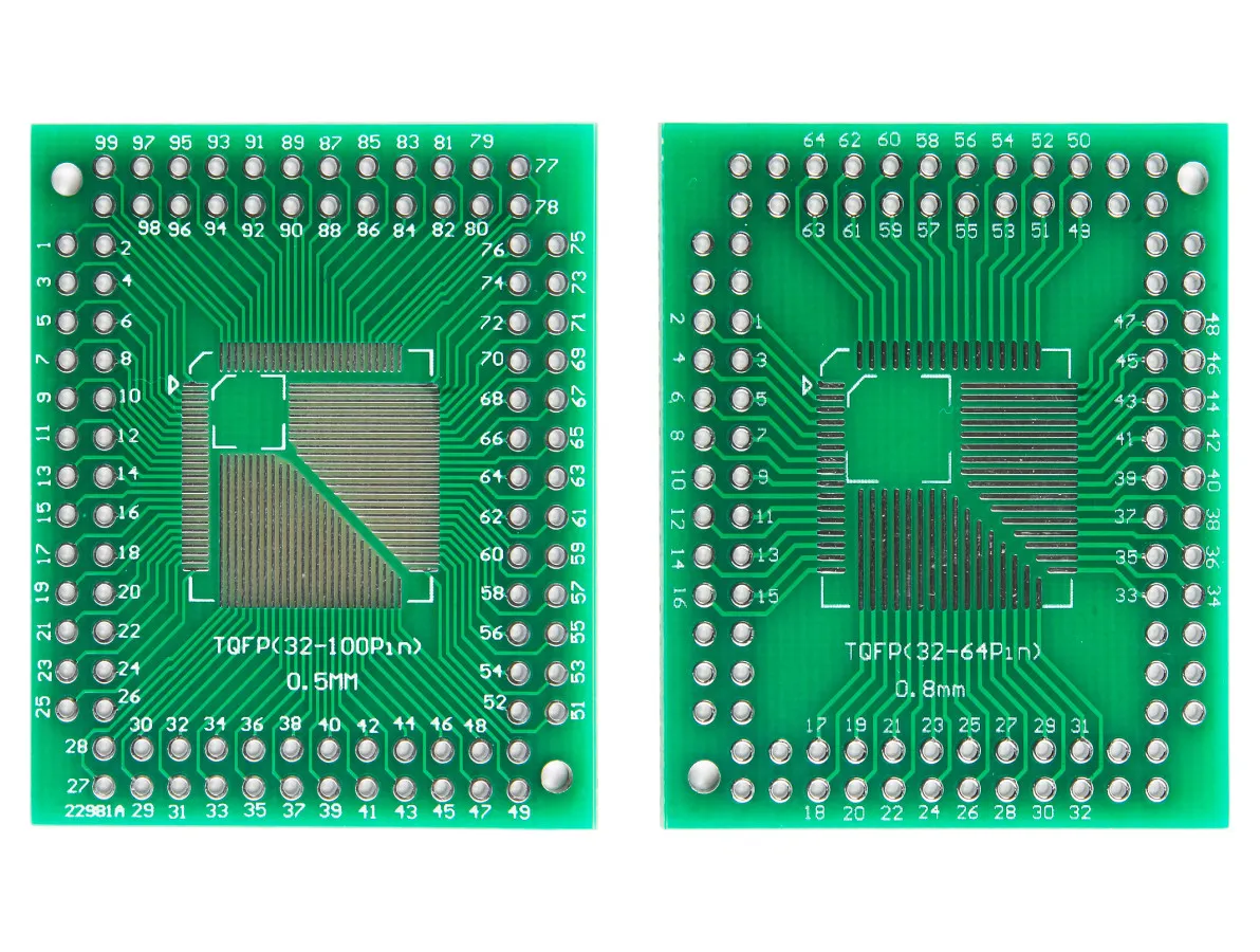 PLACA ADAPTADORA TQFP 32, 44, 64, 80, 100 para DIP