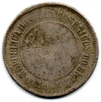 1899 - 200 Réis - Moeda Brasil - UTG - C/ Danos