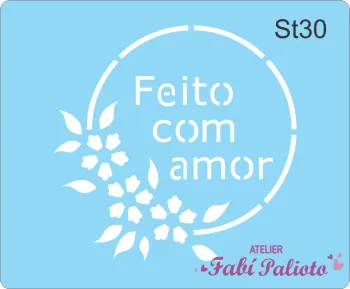 ST30  Stencil Tag  Feito com amor