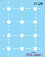ST125  Stencil   Floral com pontilhado