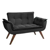 Poltrona Namoradeira em suede Le estofafdos(encomenda 5 dias) - Foto 2